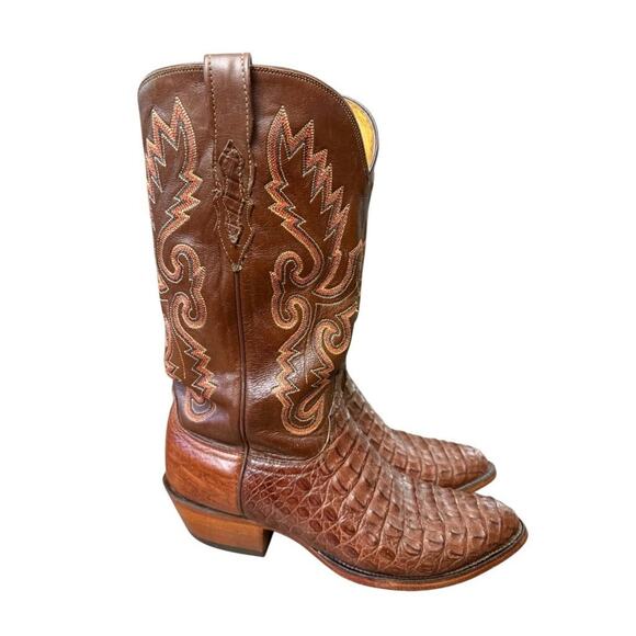 Lucchese 2000 Caiman Western Cowboy Boot Men size 9.5 D main image 8